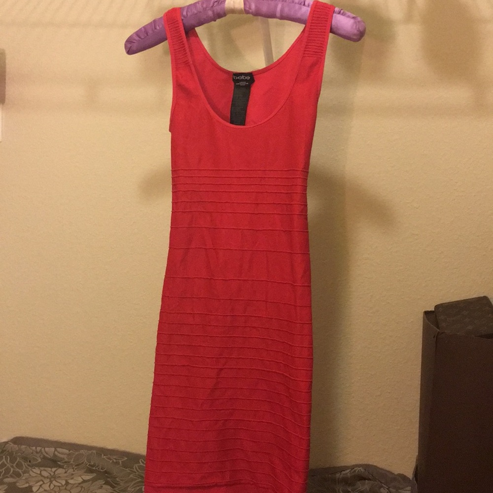 Red Bebe Mini Dress
